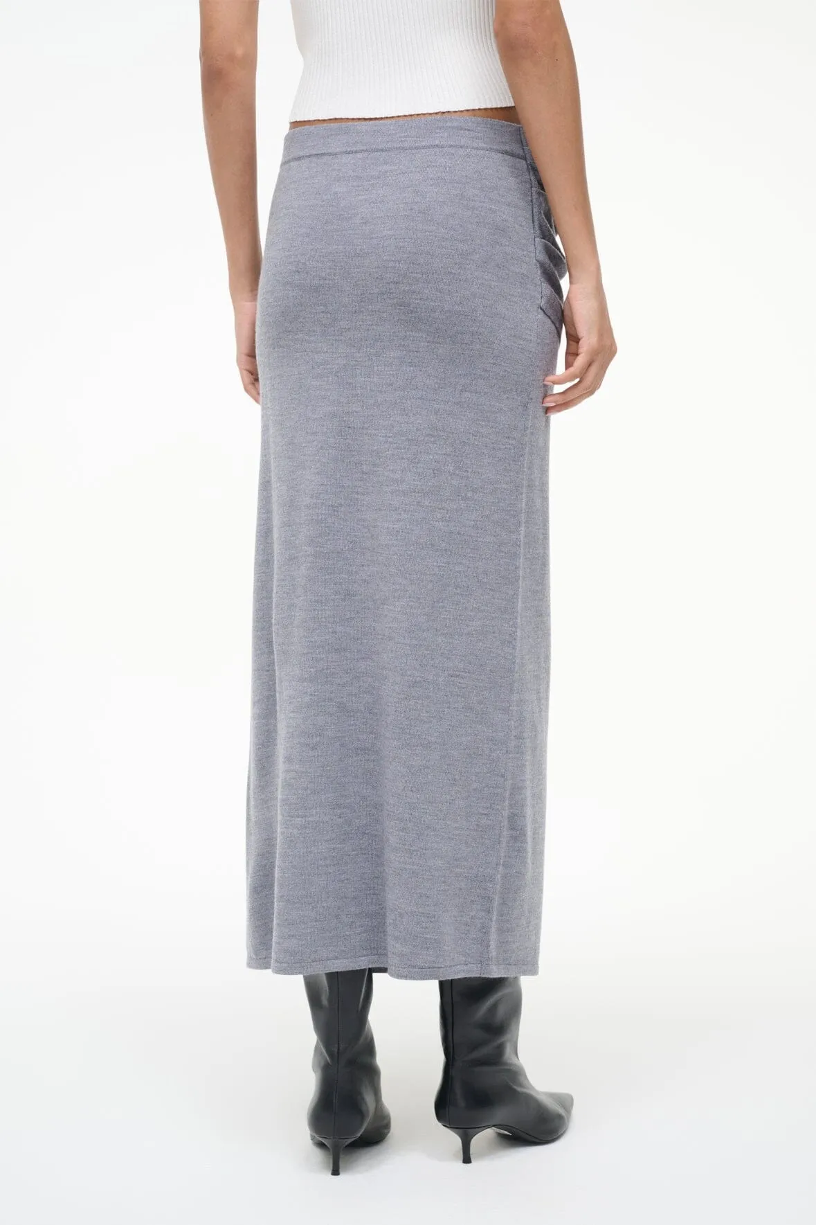 WILMA SKIRT | HEATHER GREY sold by STAUD product image thumbnail 5