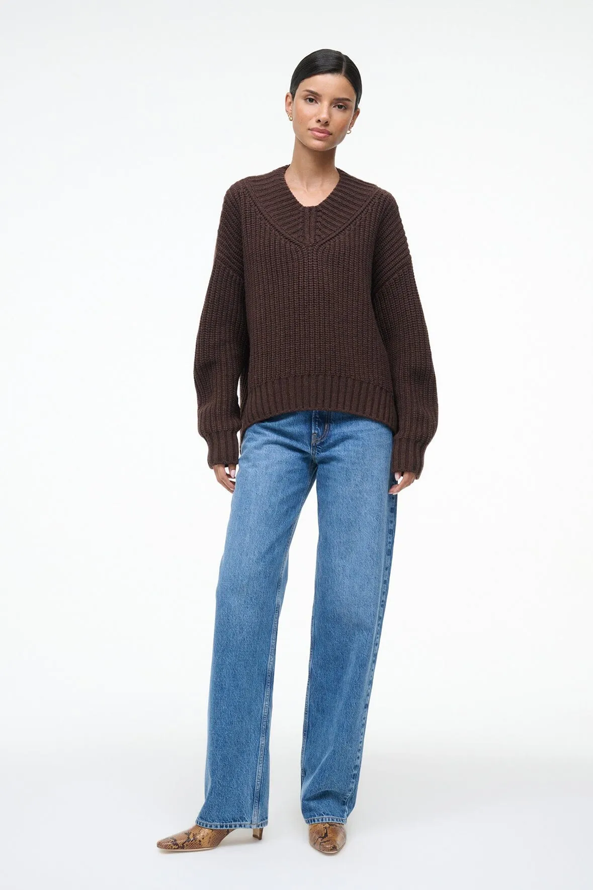 OTTO SWEATER | EARTH sold by STAUD product image thumbnail 4