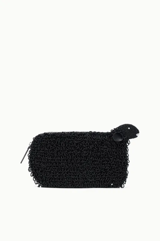 DOLLY BEADED CLUTCH | BLACK sold by STAUD