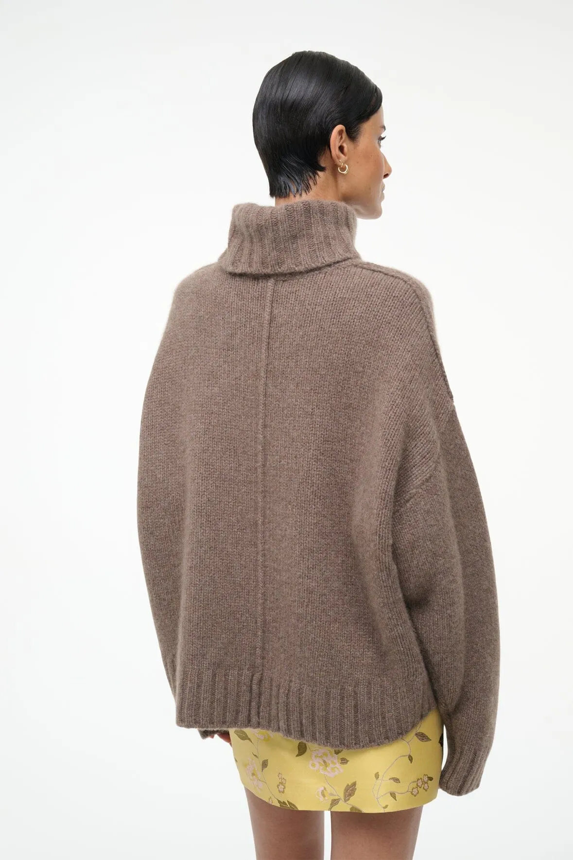 BETSY CASHMERE SWEATER | TRUFFLE sold by STAUD product image thumbnail 4