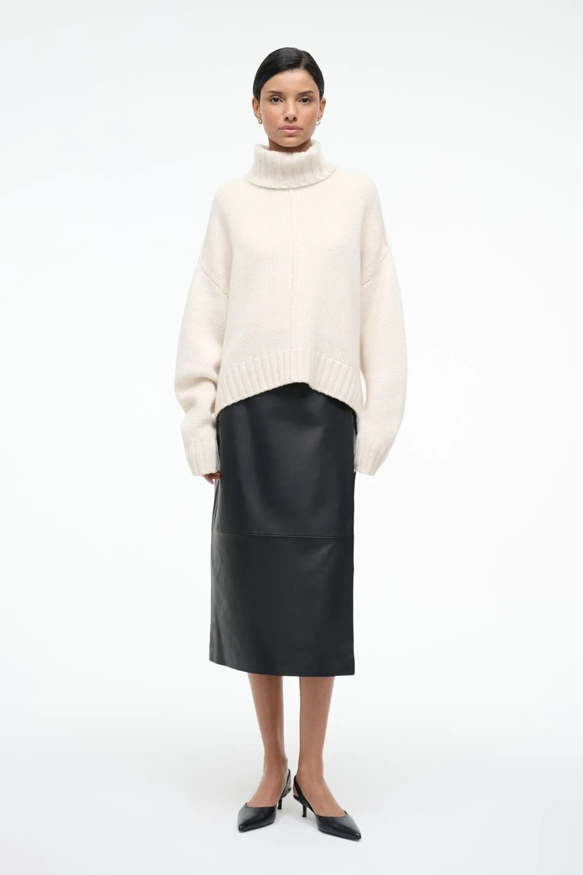 BETSY CASHMERE SWEATER | IVORY sold by STAUD product image thumbnail 2