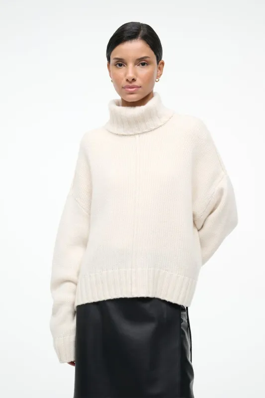 BETSY CASHMERE SWEATER | IVORY sold by STAUD