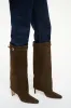 WALLY FOLDOVER HIGH HEEL BOOT | TRUFFLE sold by STAUD