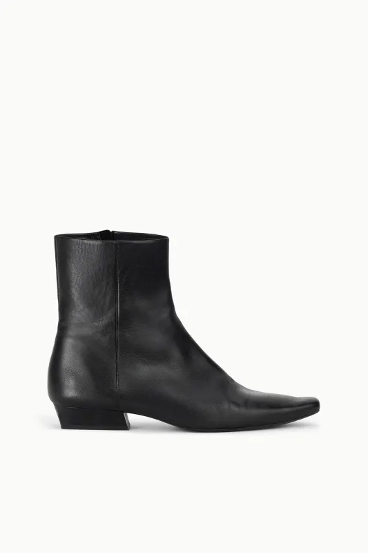WALLY FLAT ANKLE BOOT | BLACK sold by STAUD