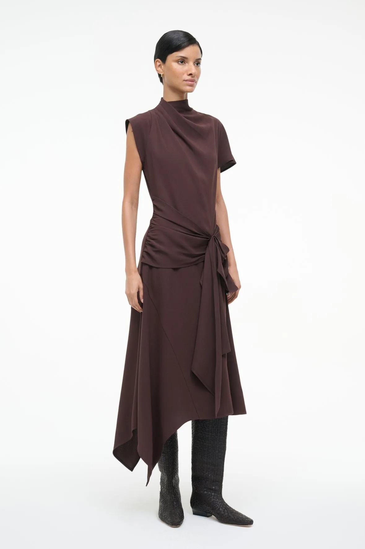 DAVINA DRESS | EARTH sold by STAUD product image thumbnail 5
