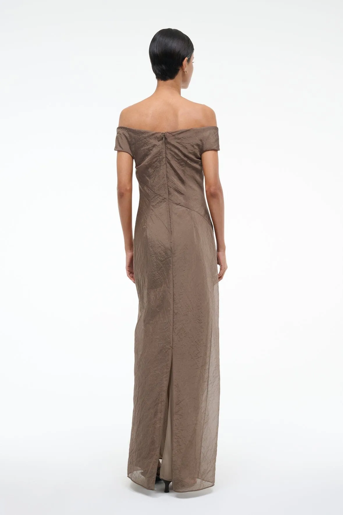 CHEYENNE DRESS | TAUPE sold by STAUD product image thumbnail 4