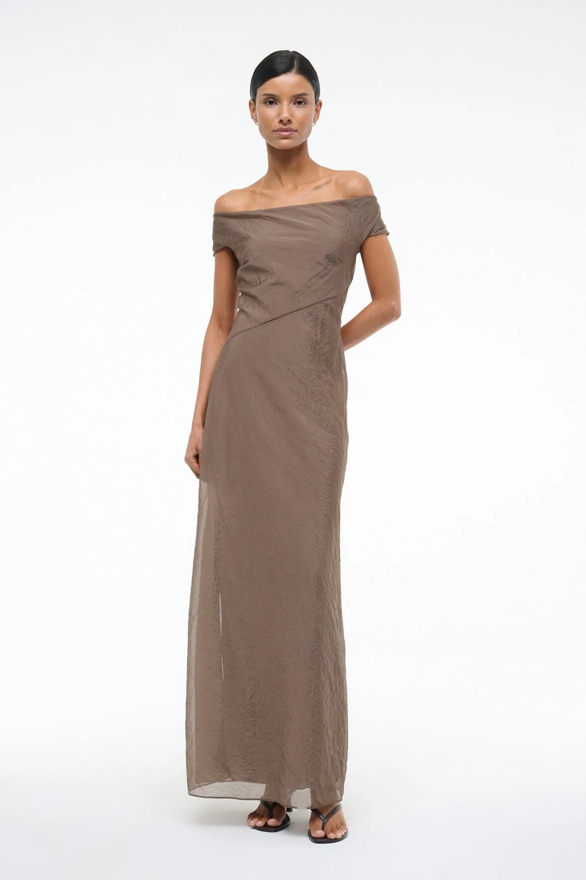 CHEYENNE DRESS | TAUPE sold by STAUD