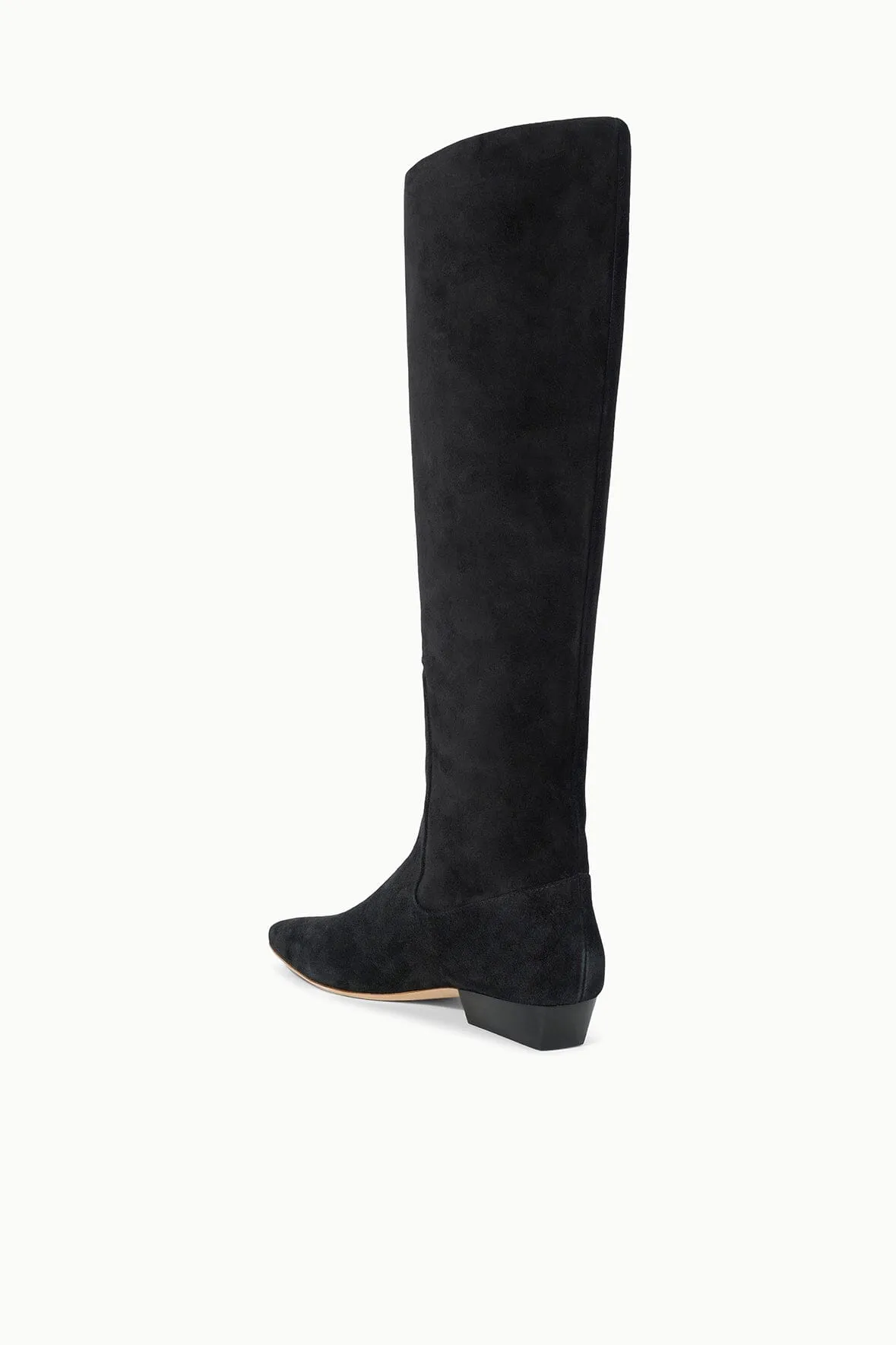 WALLY FLAT BOOT | BLACK SUEDE sold by STAUD product image thumbnail 5