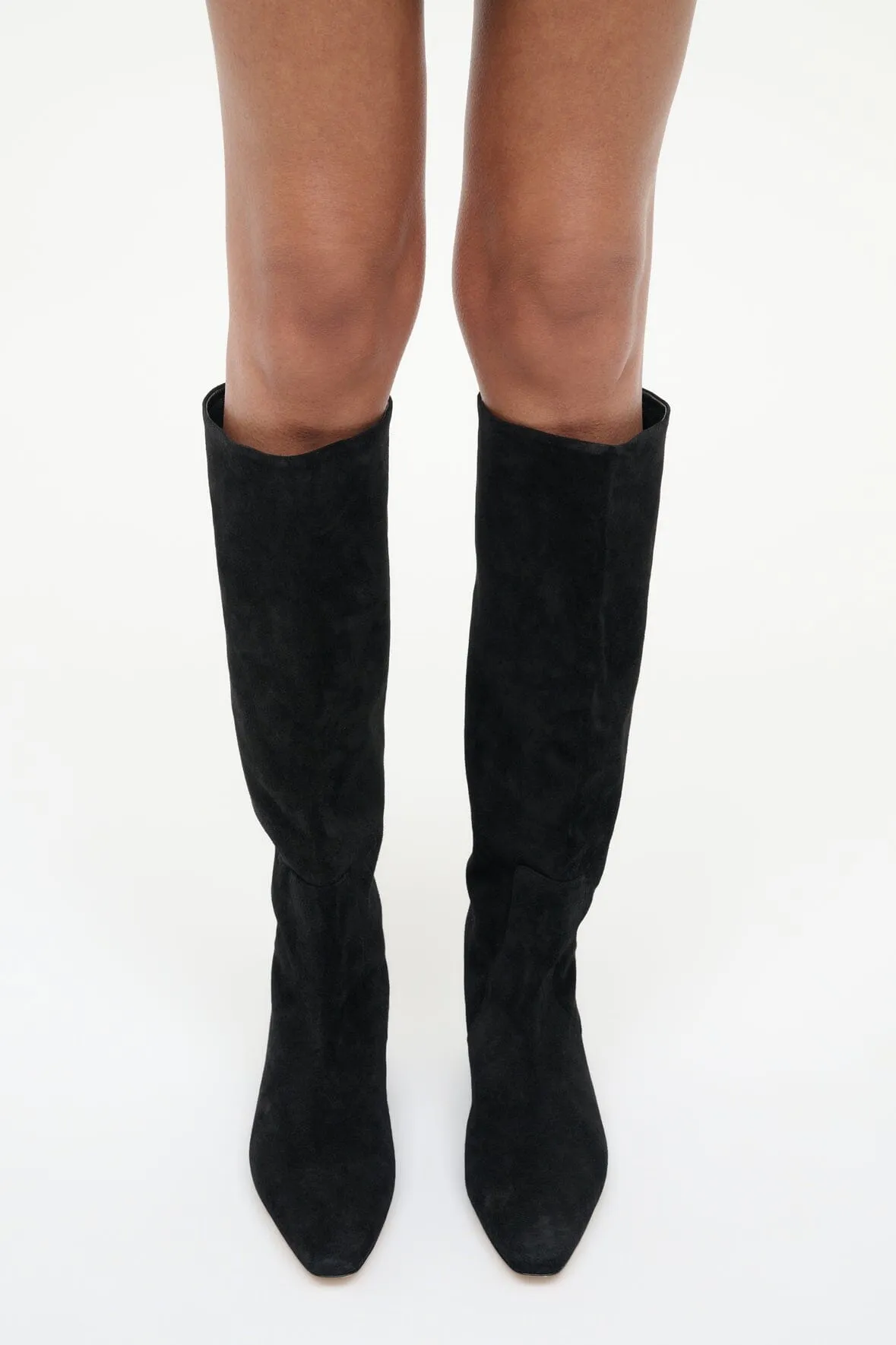 WALLY FLAT BOOT | BLACK SUEDE sold by STAUD product image thumbnail 4