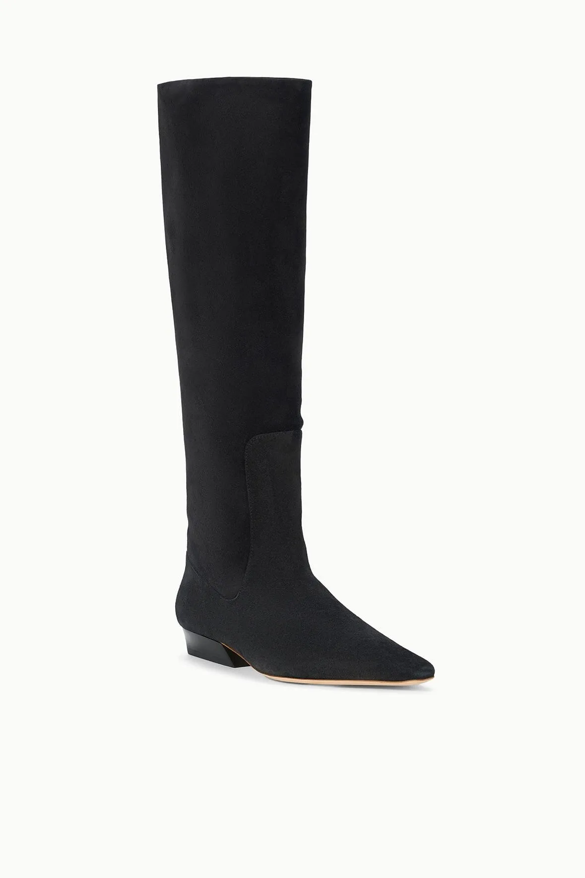 WALLY FLAT BOOT | BLACK SUEDE sold by STAUD product image thumbnail 3