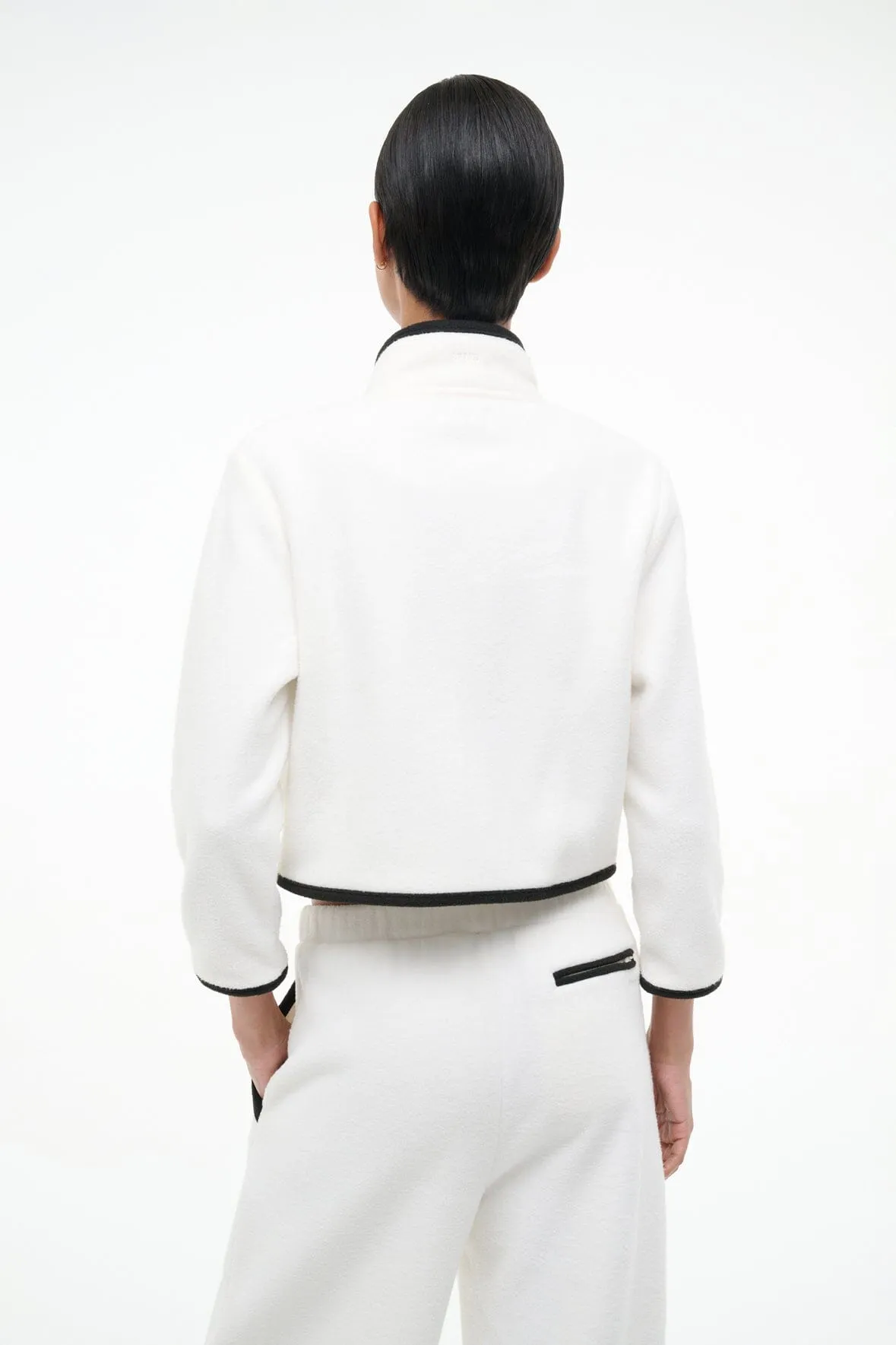 JETER JACKET | IVORY BLACK sold by STAUD product image thumbnail 4