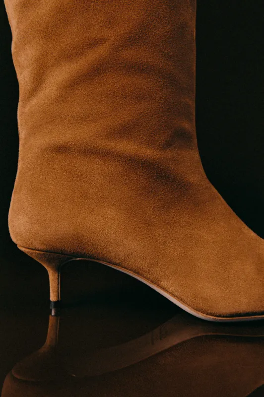 Shop the Sebastian Kitten Heel Boot sold by STAUD