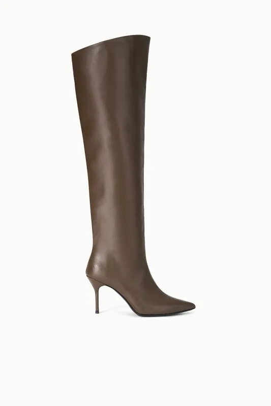 SEBASTIAN OVER THE KNEE BOOT | TRUFFLE sold by STAUD