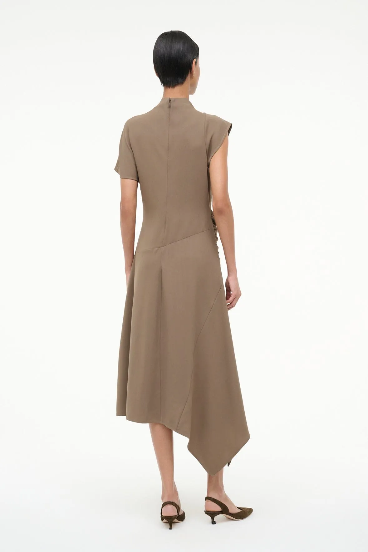 DAVINA DRESS | TRUFFLE sold by STAUD product image thumbnail 3