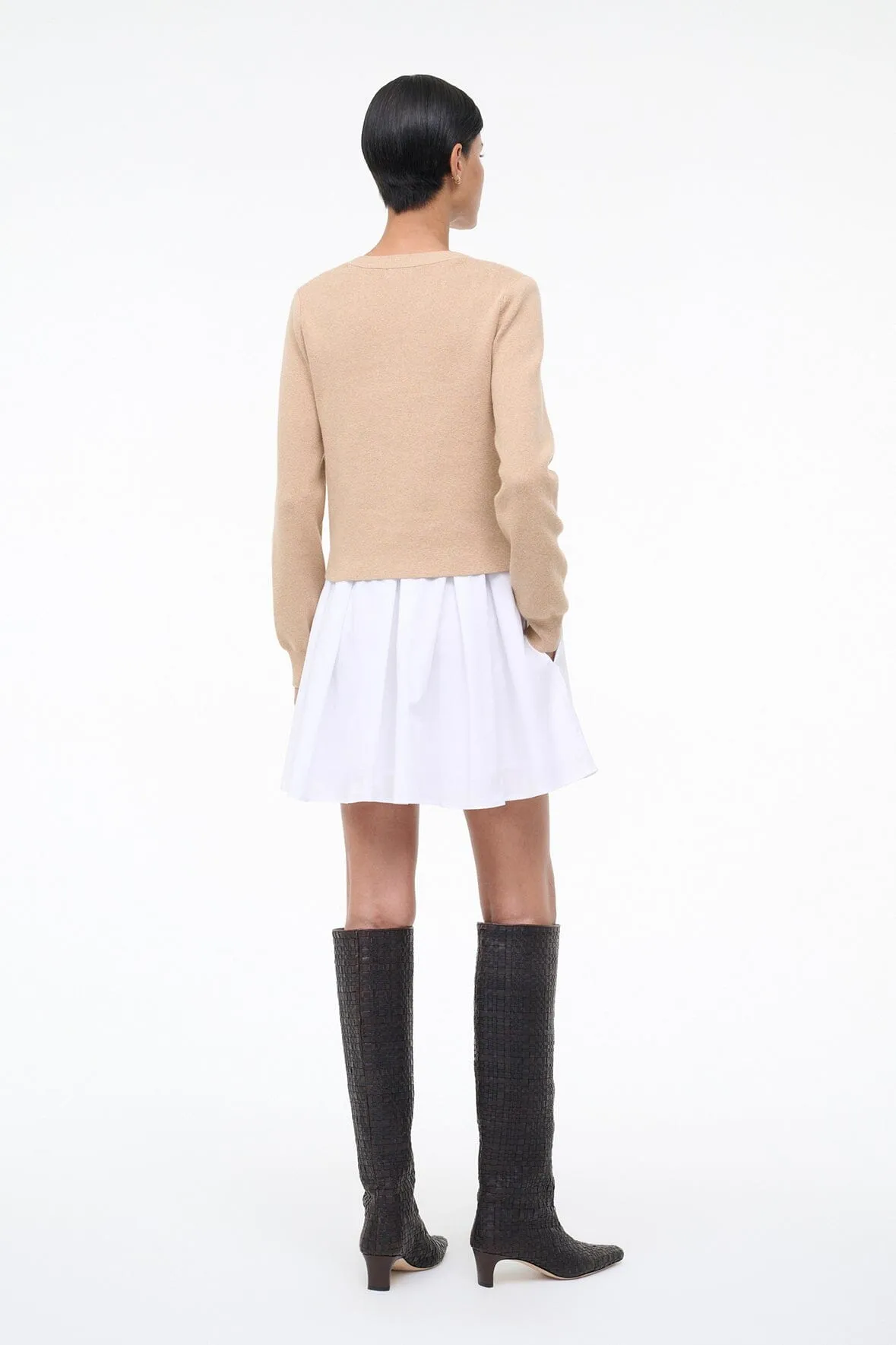 MILO DRESS | WHEAT WHITE sold by STAUD product image thumbnail 4