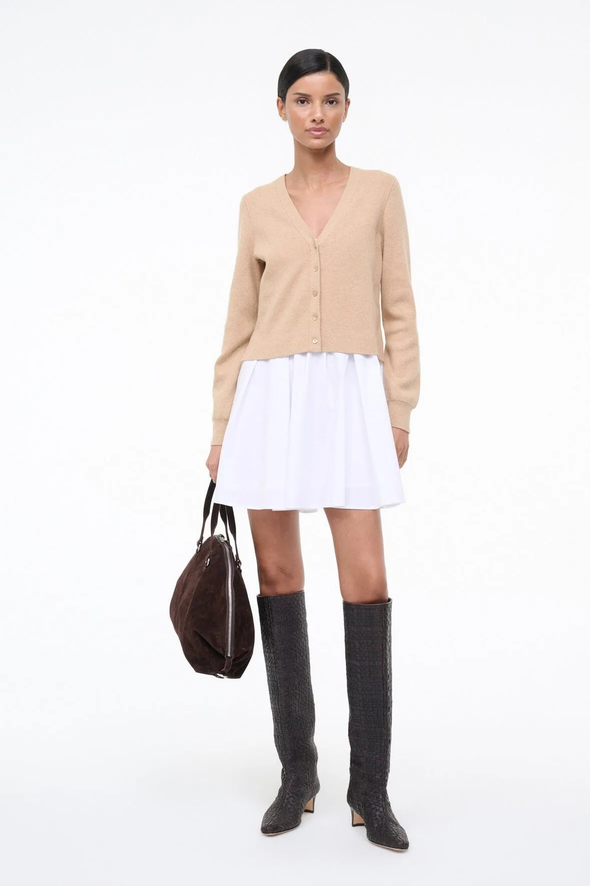 MILO DRESS | WHEAT WHITE sold by STAUD