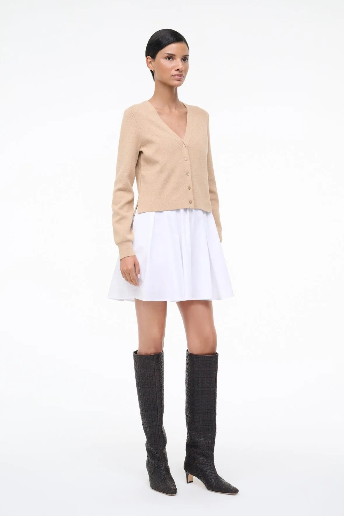 MILO DRESS | WHEAT WHITE sold by STAUD product image thumbnail 3