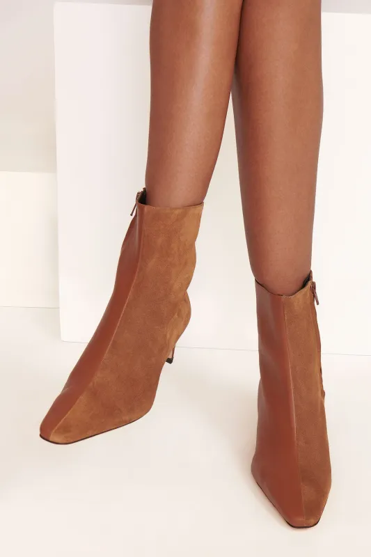 WALLY SPLIT ANKLE BOOT | TAN sold by STAUD