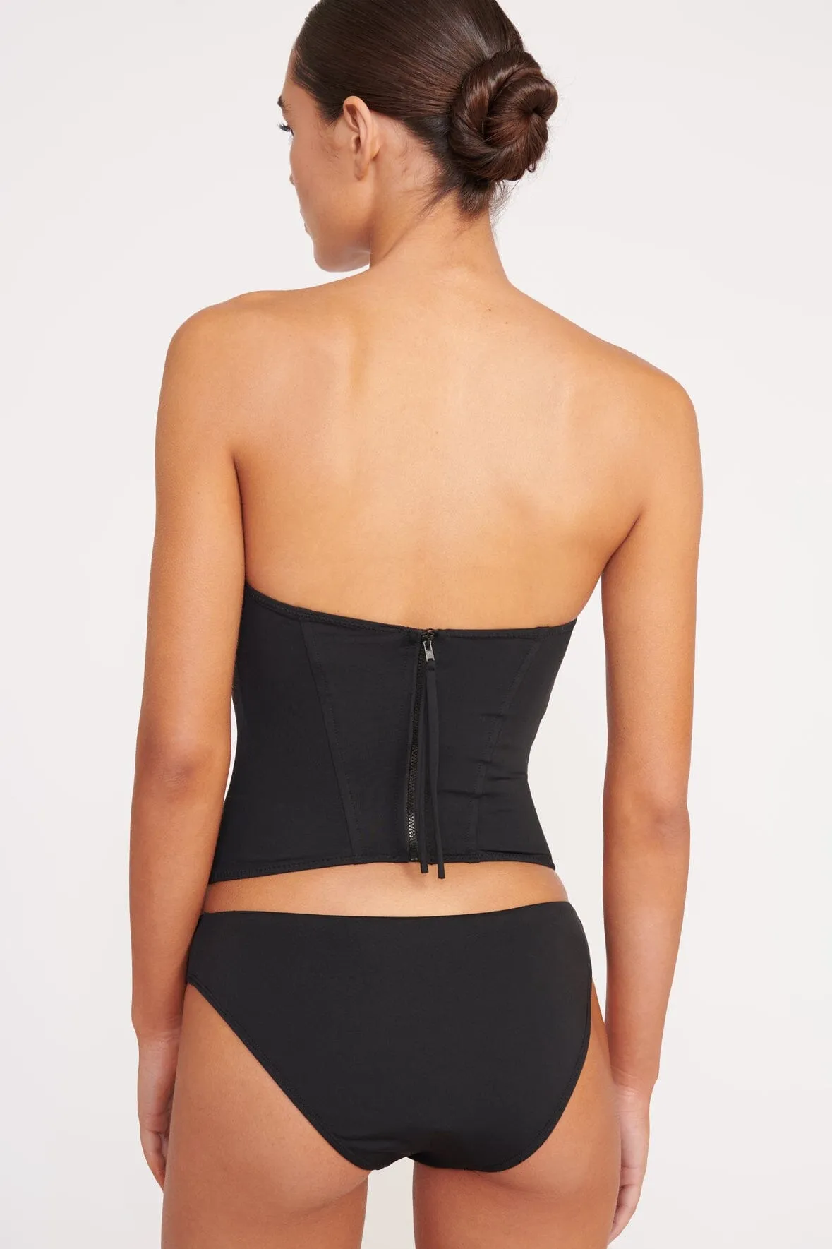 CORSAGE BIKINI BOTTOM | BLACK sold by STAUD product image thumbnail 4