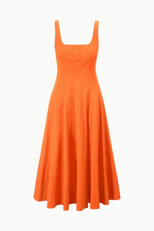 WELLS DRESS | TANGERINE sold by STAUD