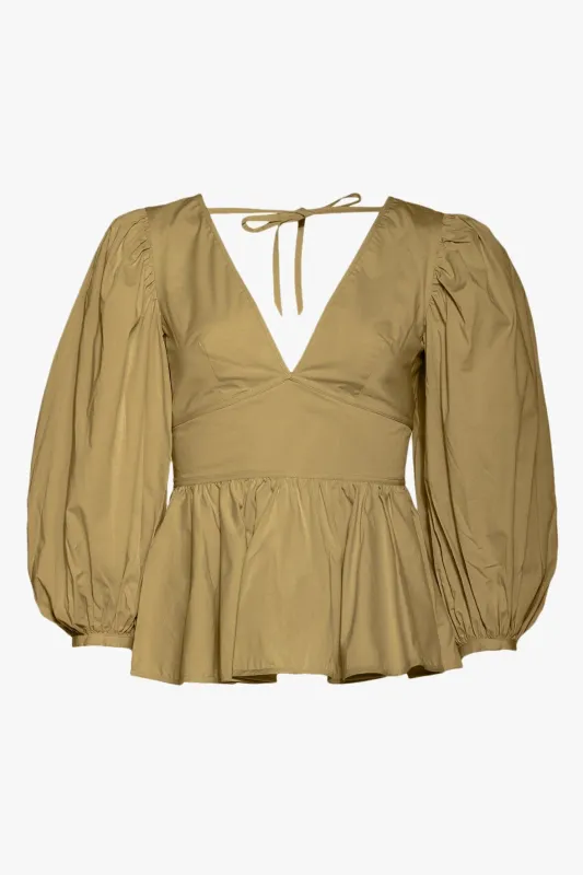 LUNA TOP | KHAKI sold by STAUD