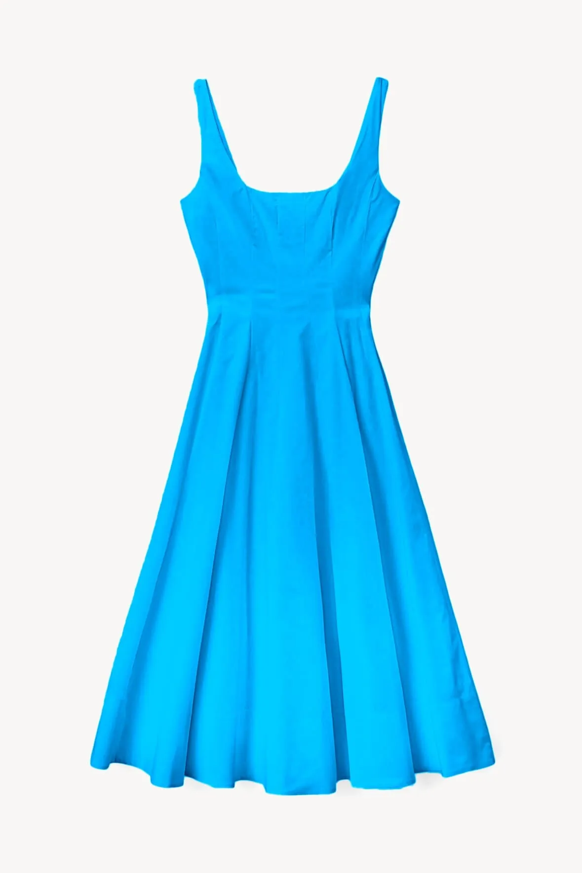 WELLS DRESS | AQUATIC BLUE sold by STAUD