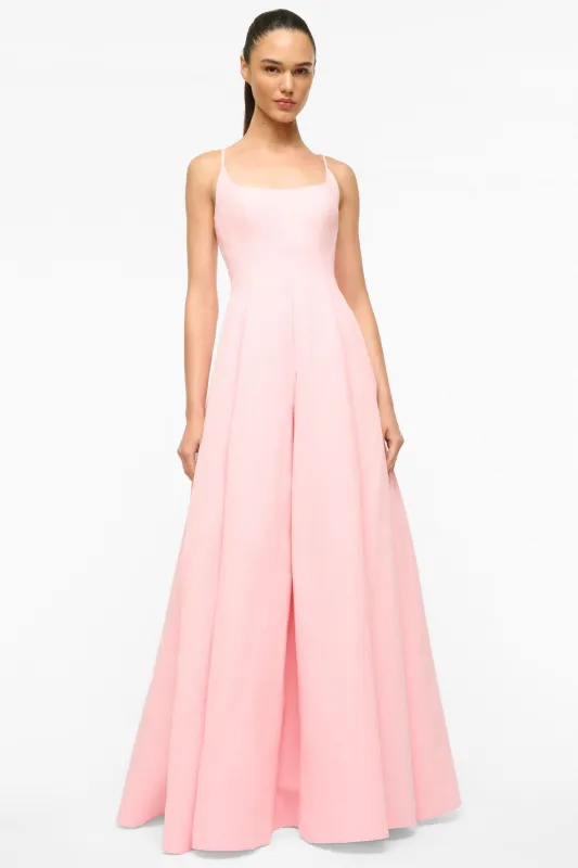 JOY MAXI DRESS | PEARL PINK sold by STAUD