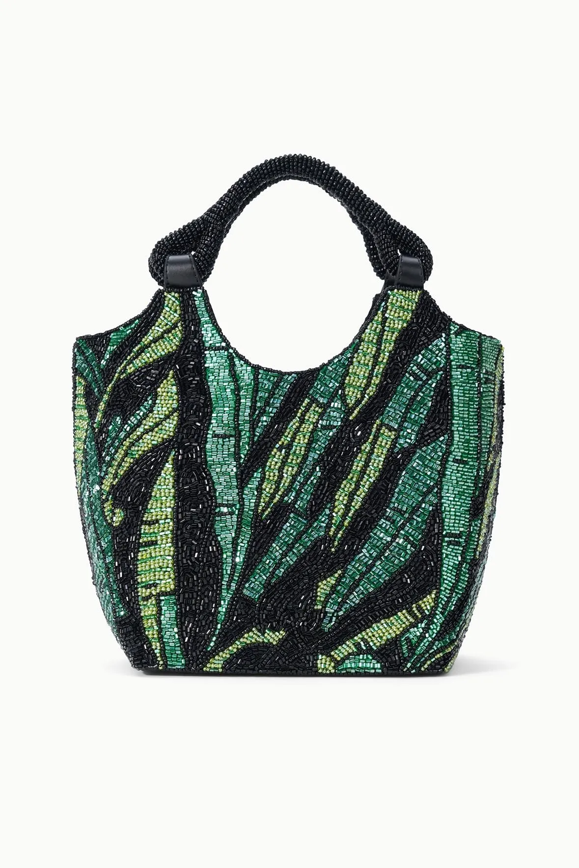 BEADED COTE BAG | GREEN PALM sold by STAUD