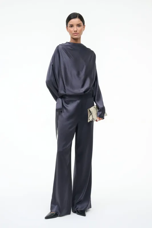 STROLL SILK PANT | NOCTURNE sold by STAUD