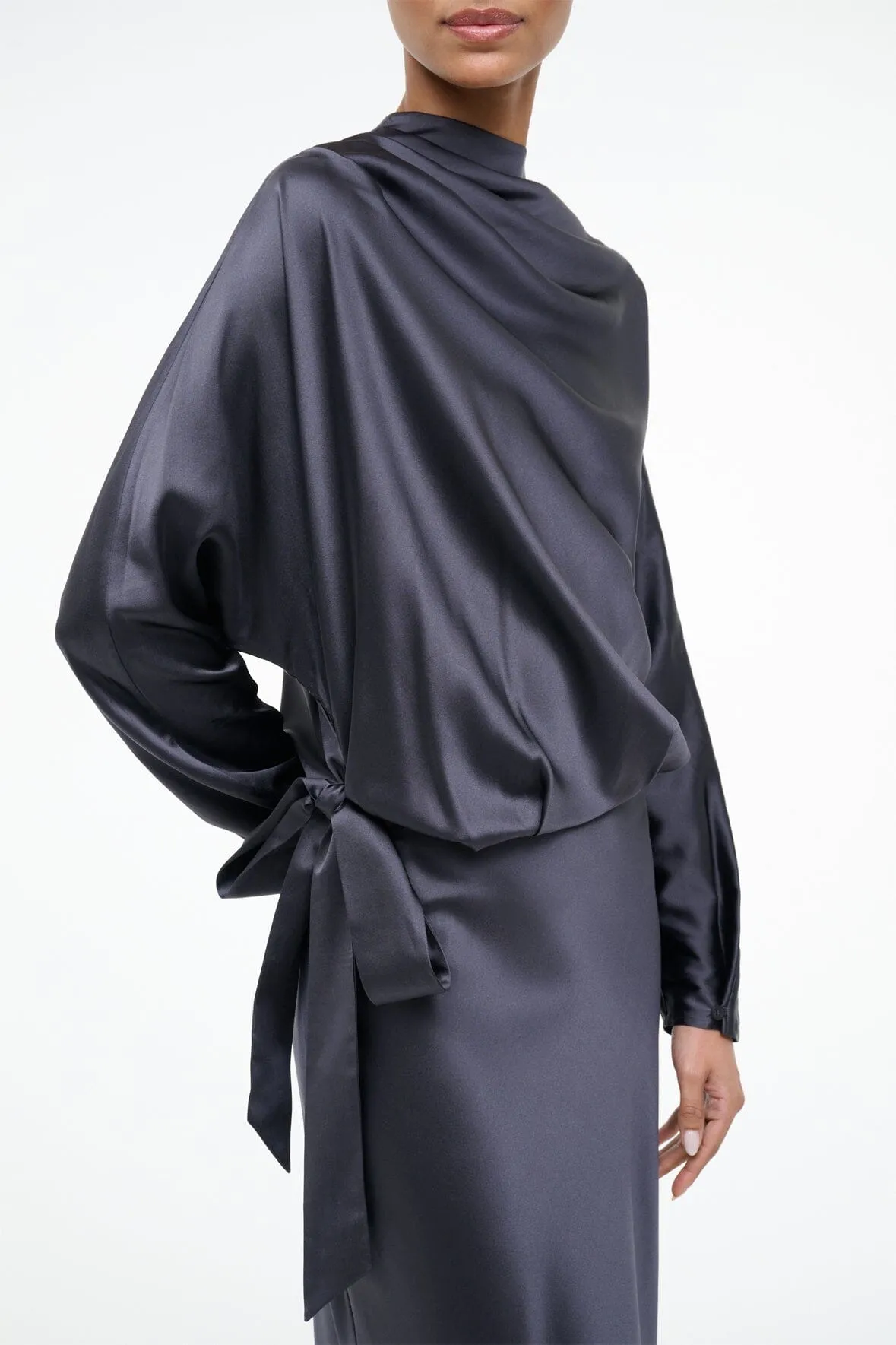 PHOEBE SILK DRESS | NOCTURNE sold by STAUD product image thumbnail 2
