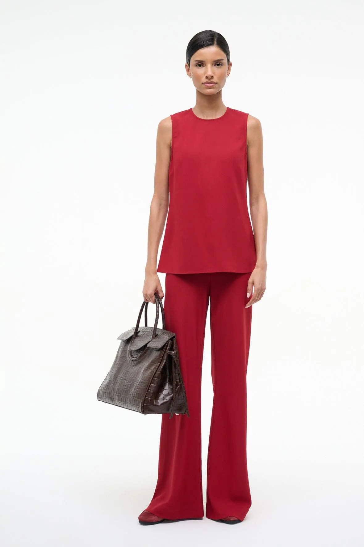 BRONTE TOP | POMEGRANATE sold by STAUD product image thumbnail 2