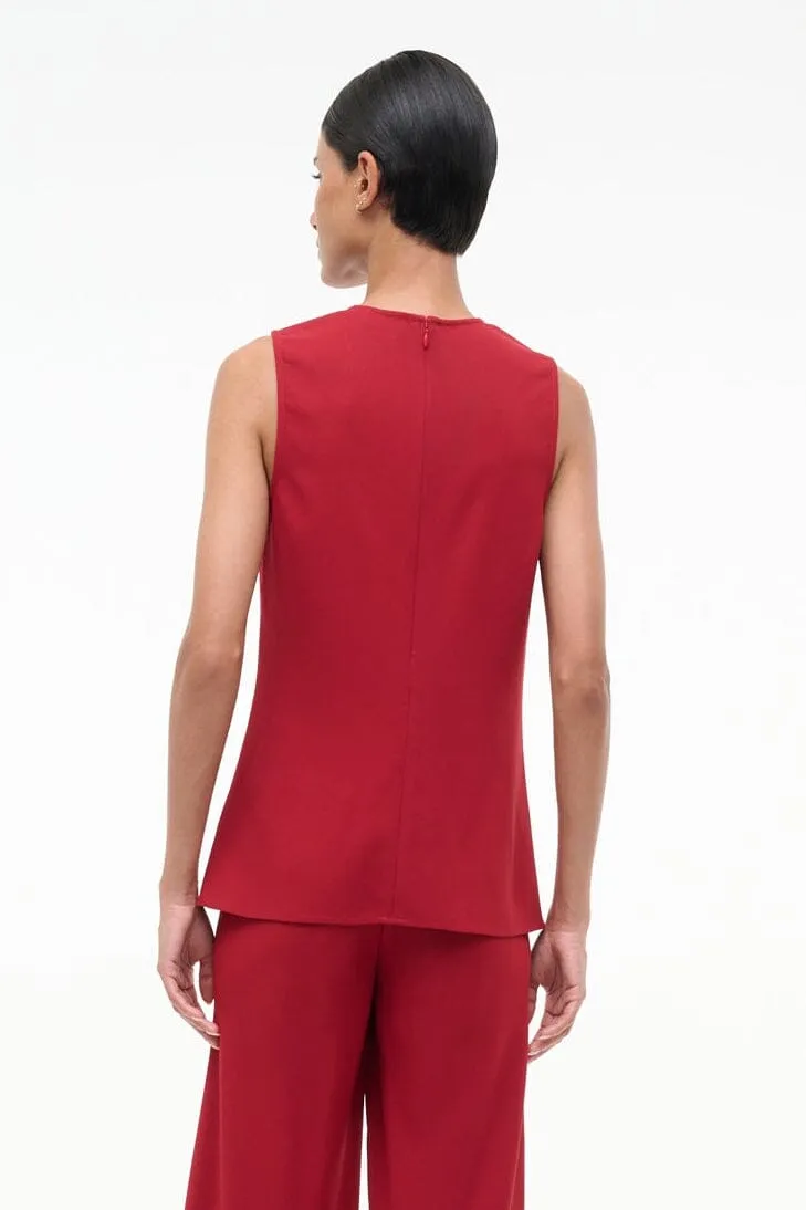BRONTE TOP | POMEGRANATE sold by STAUD product image thumbnail 3