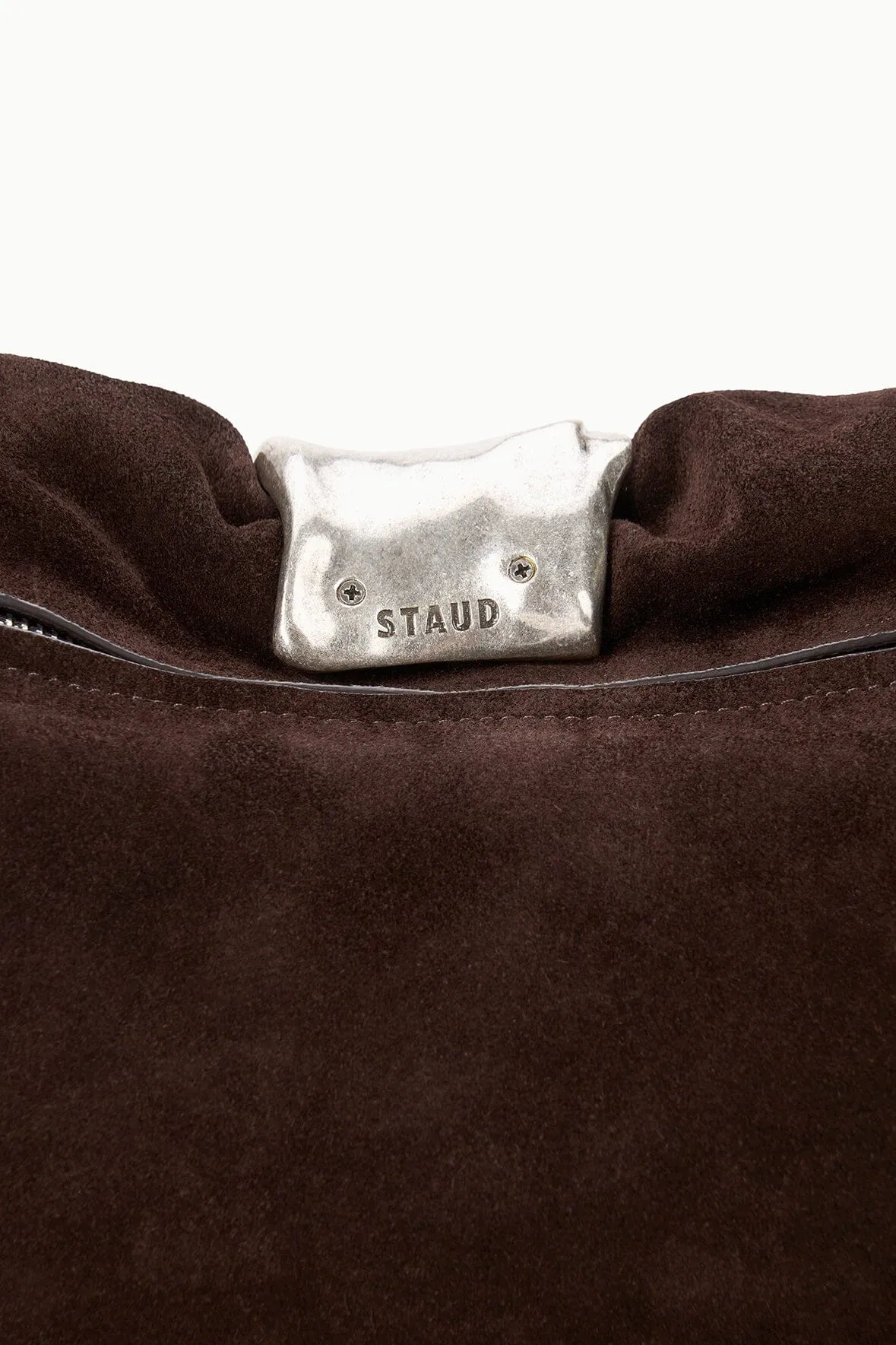CUFF CLUTCH | ESPRESSO SUEDE sold by STAUD product image thumbnail 5