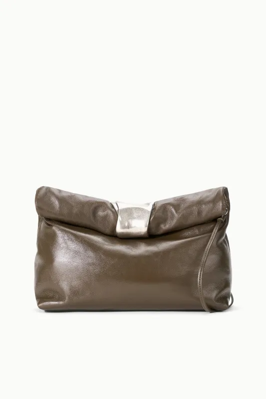 CUFF CLUTCH | TRUFFLE sold by STAUD