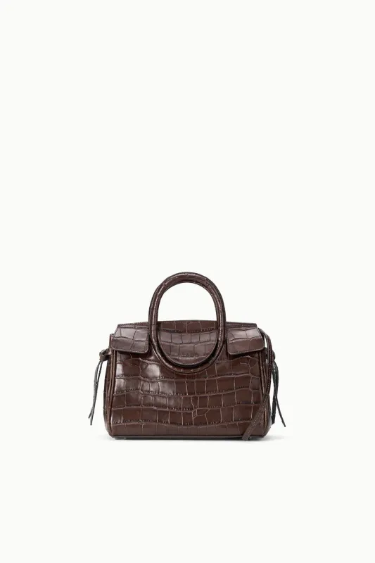 MAUDE MINI CARRYALL | ESPRESSO CROCO sold by STAUD