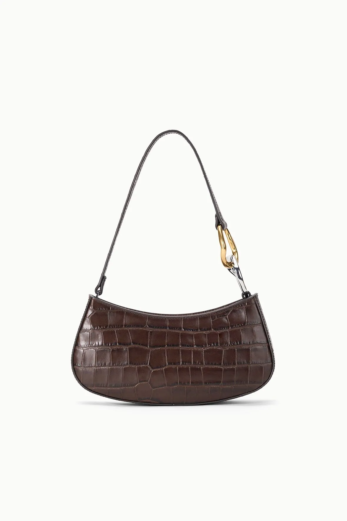 Ollie Bag | Espresso Croco sold by STAUD