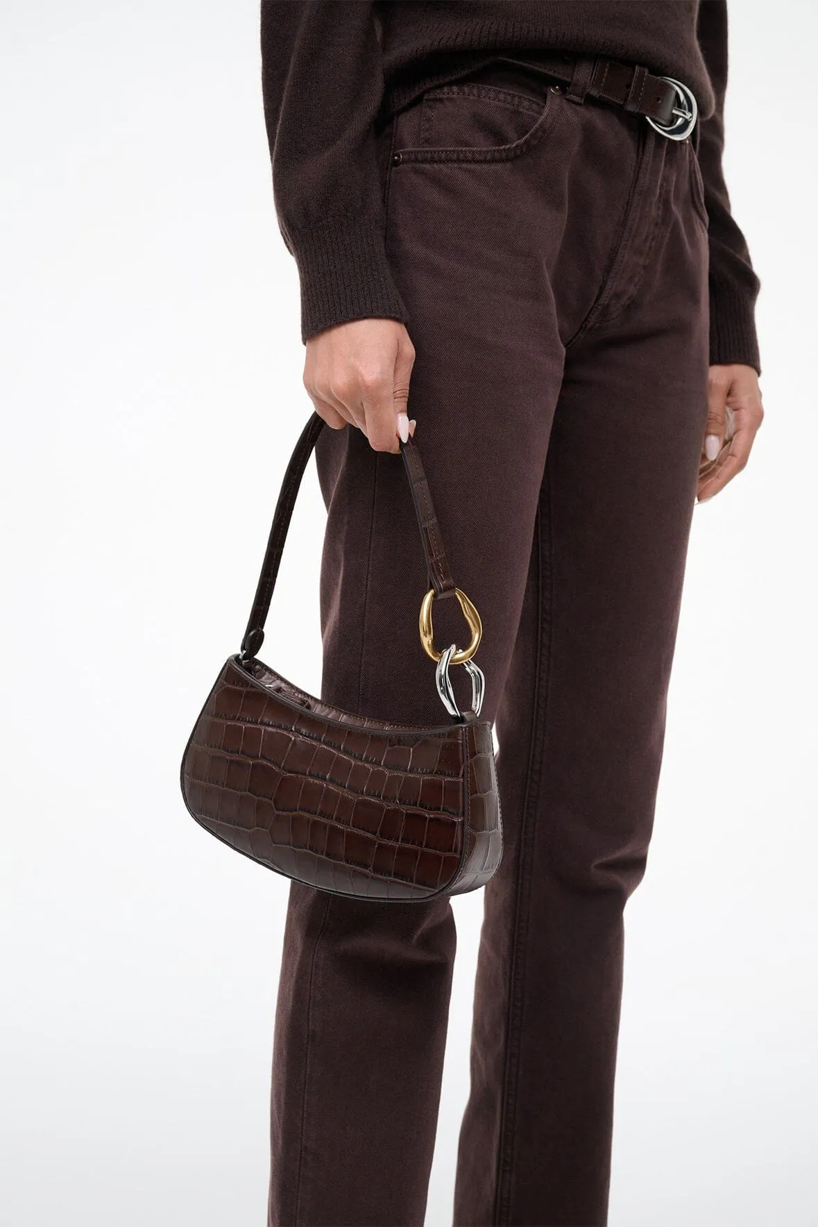 Ollie Bag | Espresso Croco sold by STAUD product image thumbnail 4