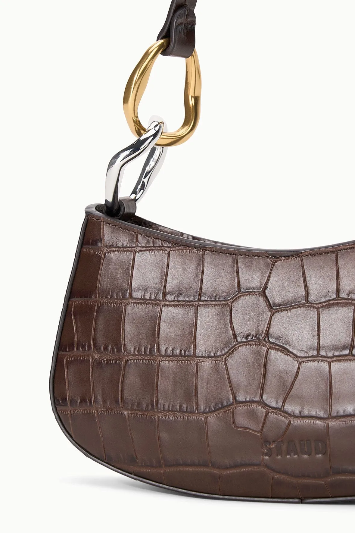 Ollie Bag | Espresso Croco sold by STAUD product image thumbnail 5