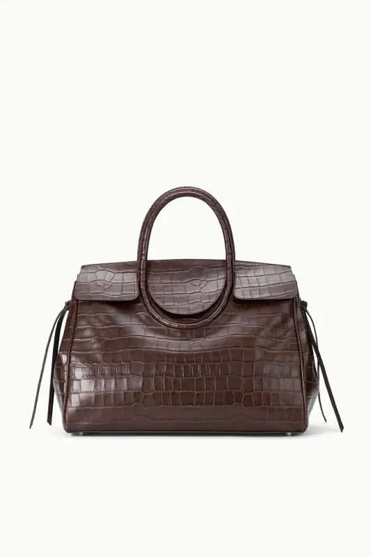 MAUDE CARRYALL | ESPRESSO CROCO sold by STAUD