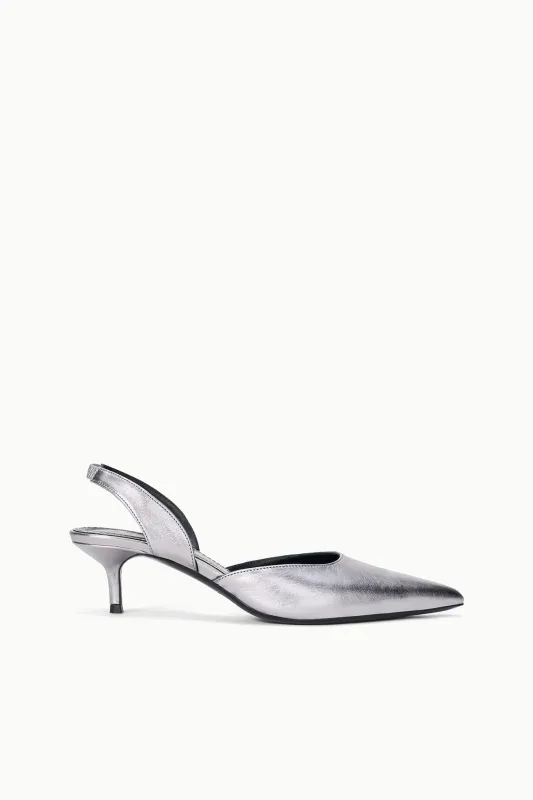 SEBASTIAN SLINGBACK | PEWTER sold by STAUD