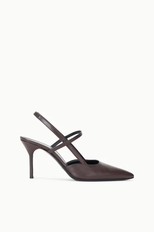 SEBASTIAN HIGH HEEL SLINGBACK | ESPRESSO sold by STAUD
