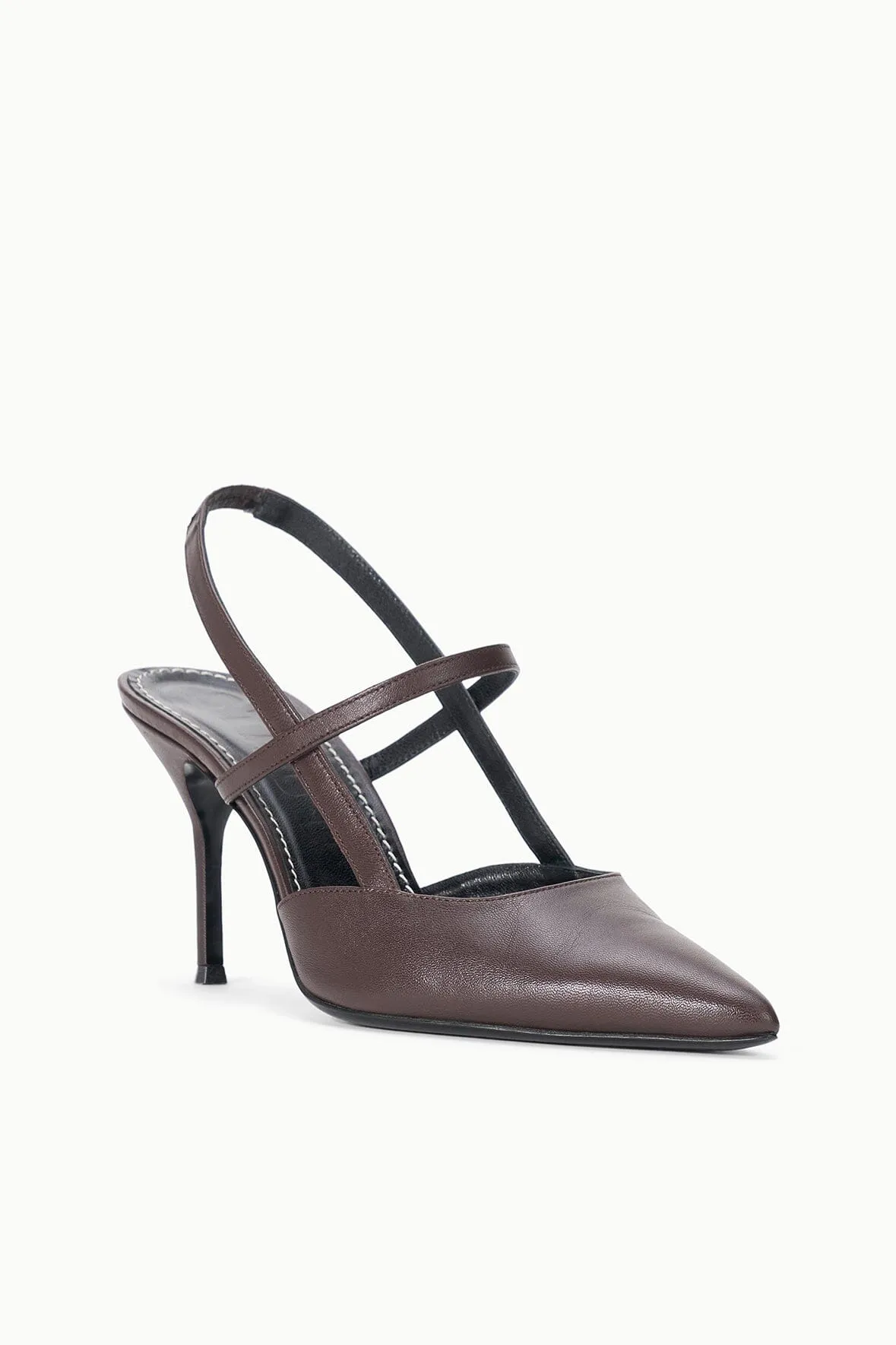 SEBASTIAN HIGH HEEL SLINGBACK | ESPRESSO sold by STAUD product image thumbnail 3