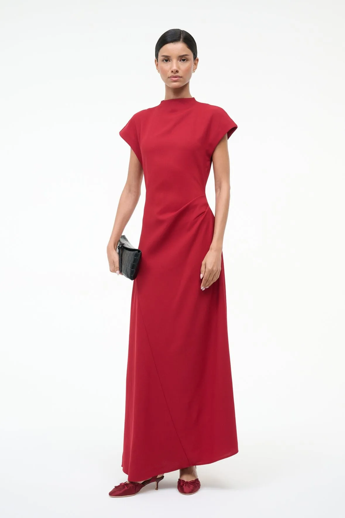 ALBA BALLET SLINGBACK | OXBLOOD SATIN sold by STAUD product image thumbnail 2
