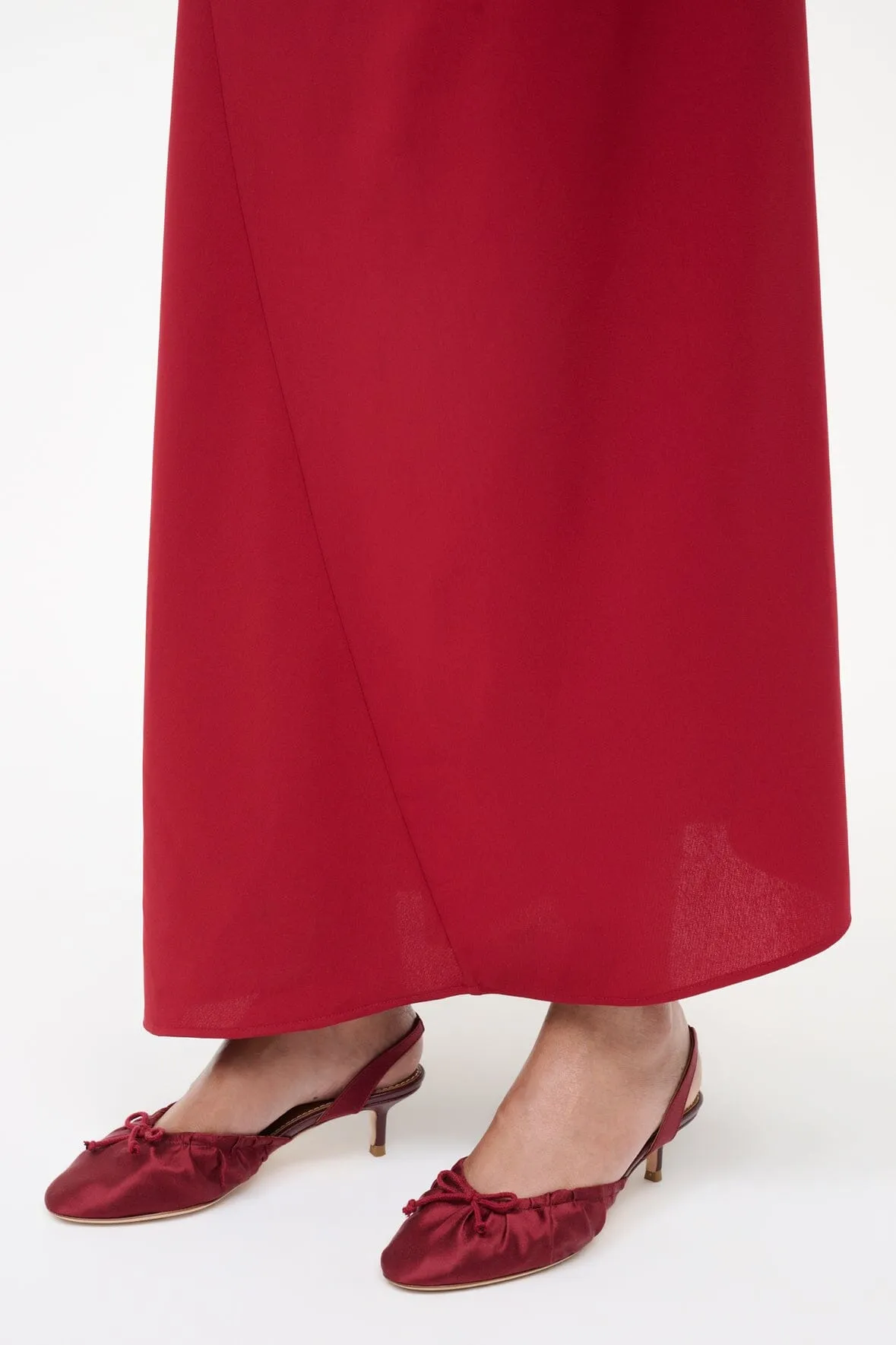 ALBA BALLET SLINGBACK | OXBLOOD SATIN sold by STAUD product image thumbnail 4