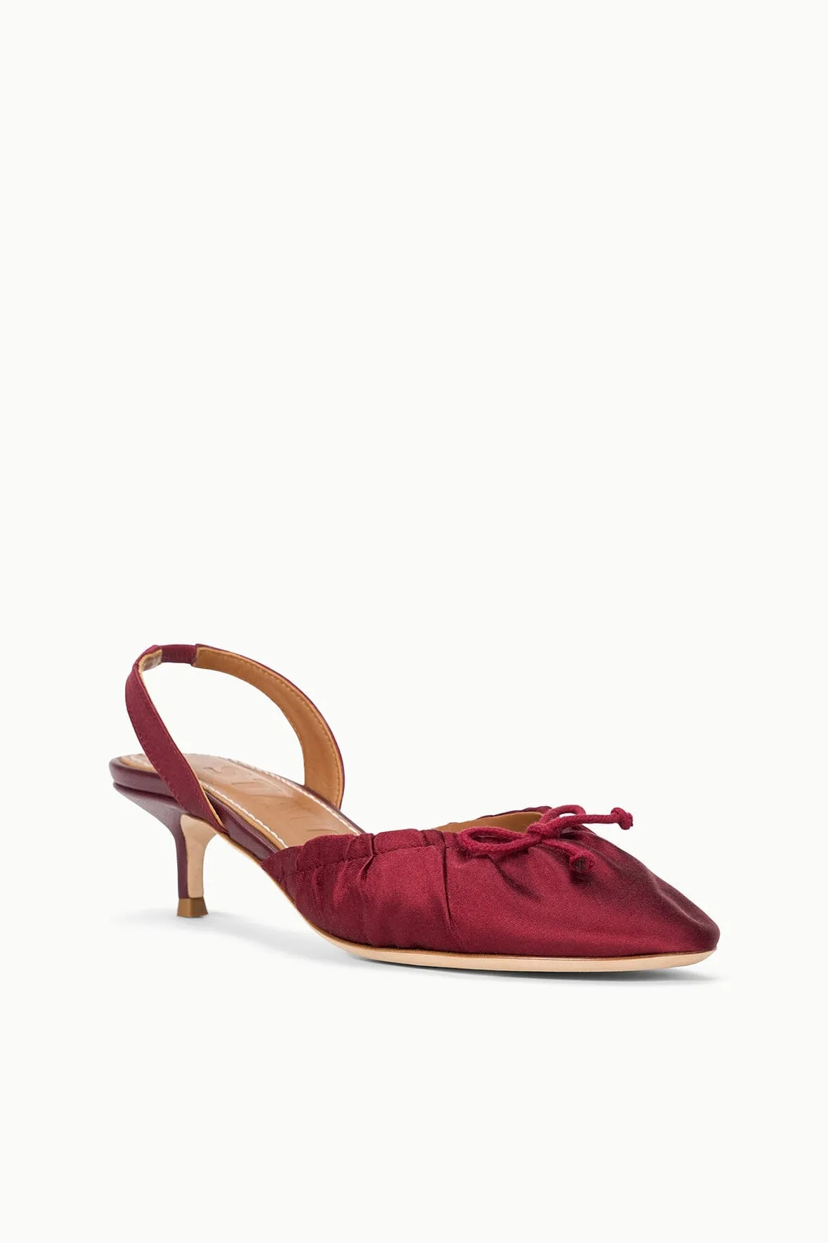 ALBA BALLET SLINGBACK | OXBLOOD SATIN sold by STAUD product image thumbnail 3