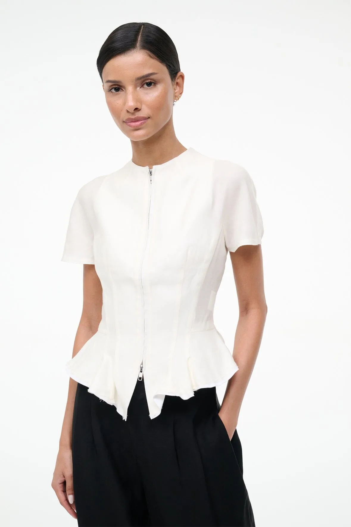 MAELLE TOP | IVORY sold by STAUD product image thumbnail 2
