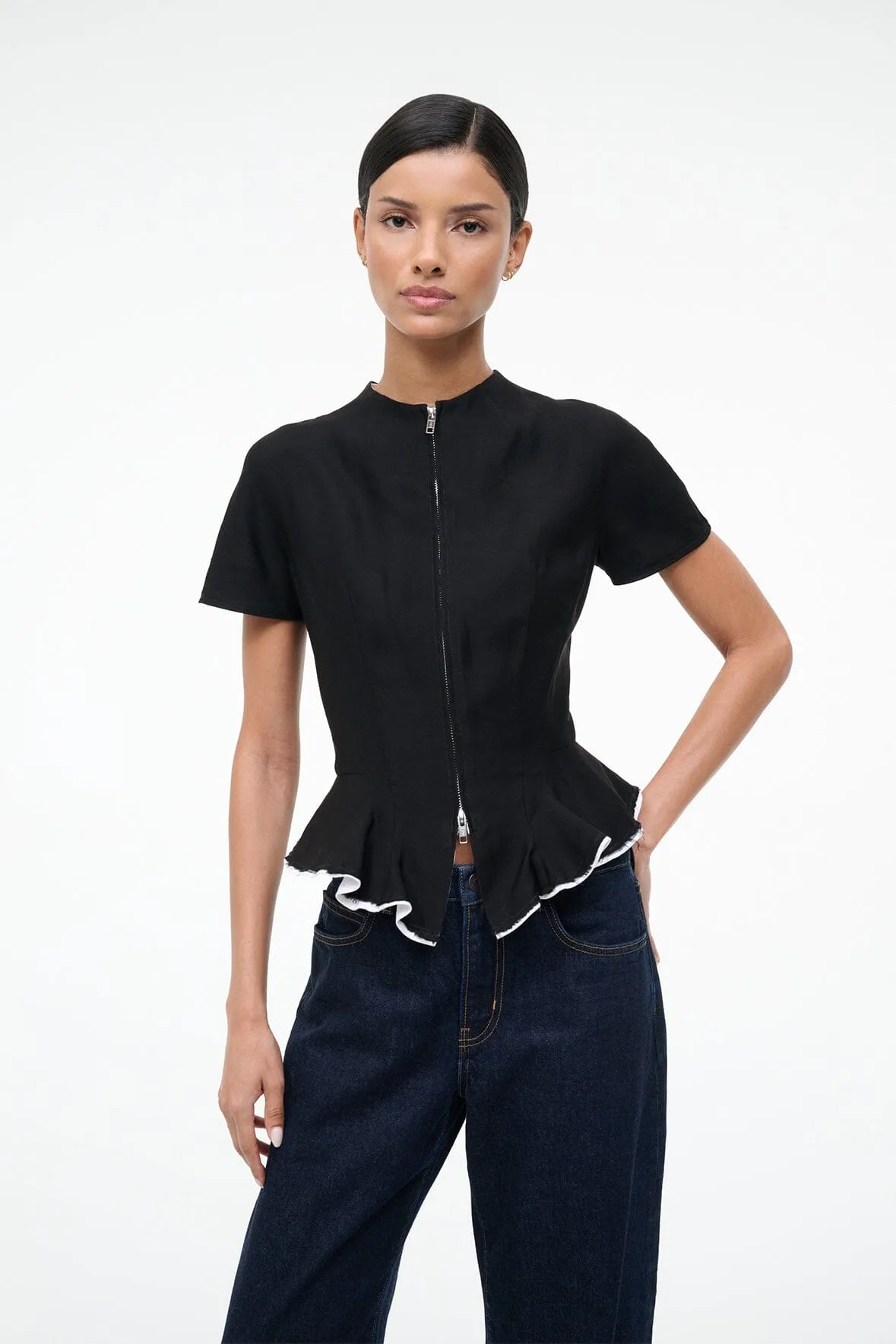 MAELLE TOP | BLACK sold by STAUD