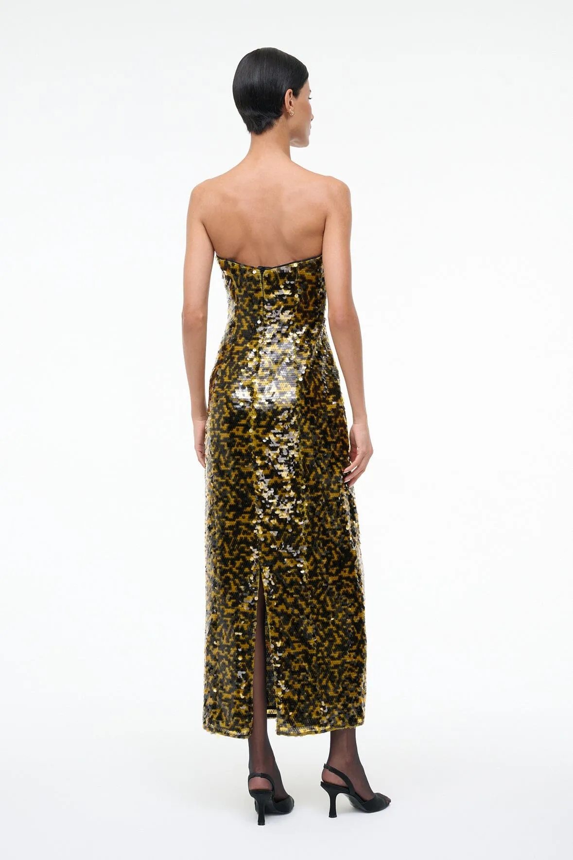 CECE DRESS | TURMERIC BLACK sold by STAUD product image thumbnail 4