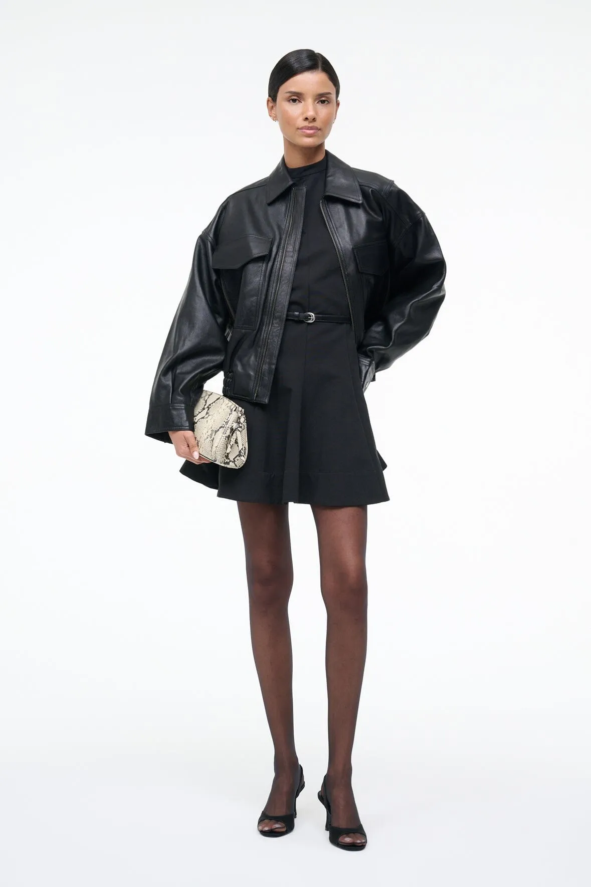 ELLIE DRESS | BLACK sold by STAUD product image thumbnail 5