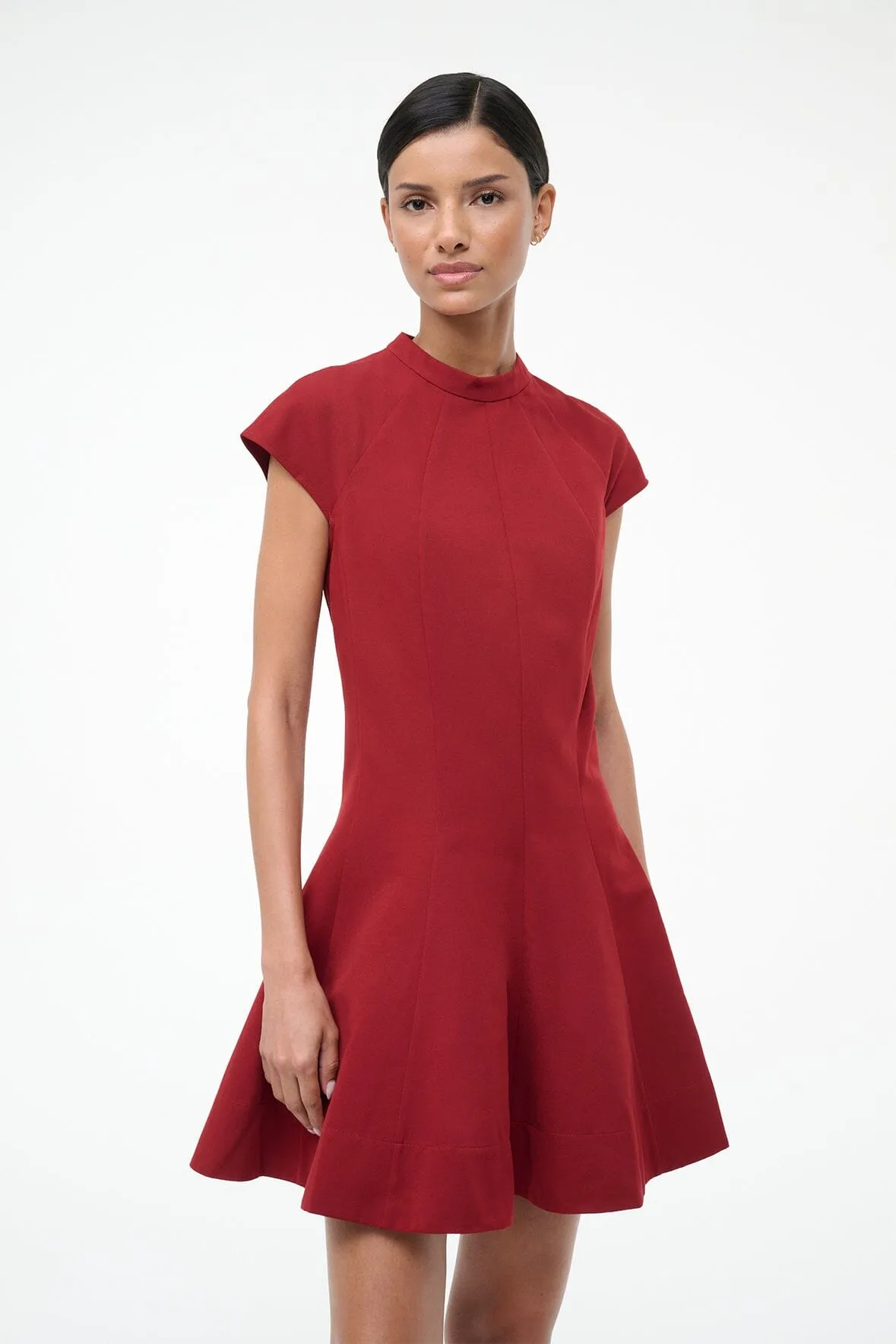 ELLIE DRESS | POMEGRANATE sold by STAUD product image thumbnail 4